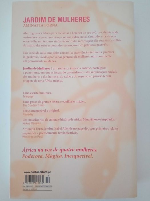 Livro Jardim de mulheres, de Aminatta Forna