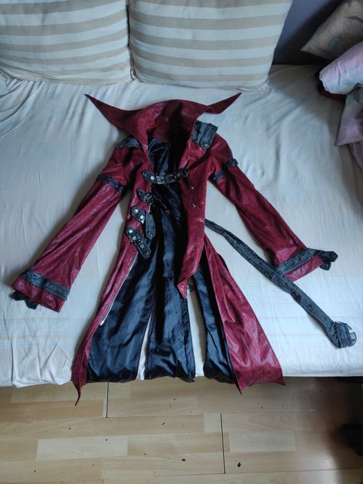 Płaszcz Gotycki Goth Punk Rave Rock Metal XS