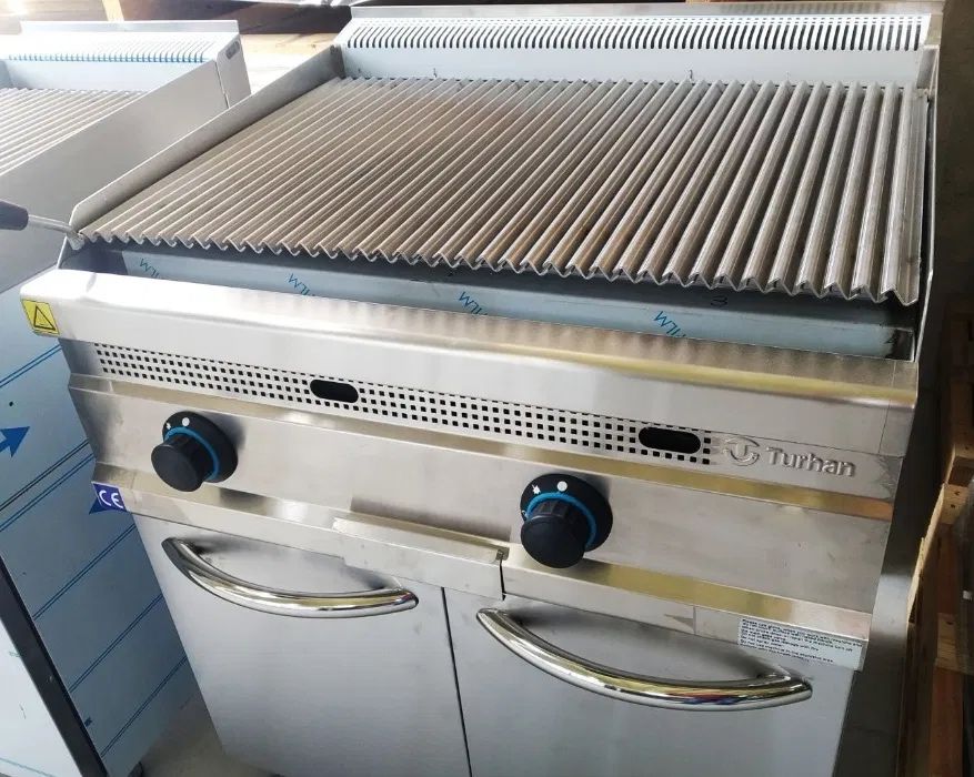 Grelhador a Gás c/ Pedra Lávica 800x700mm usado  Marca turhan