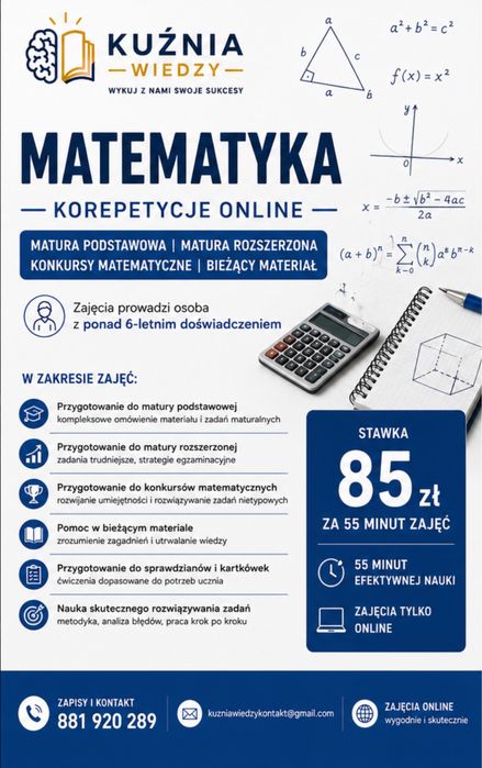 Korepetycje z matematyki – zrozum, polub i osiągaj lepsze wyniki!