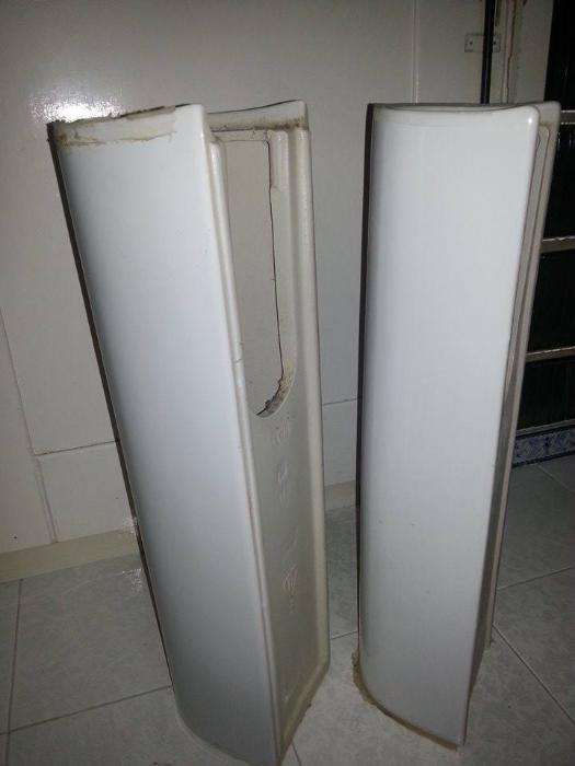 colunas de lavatorio de casa de banho