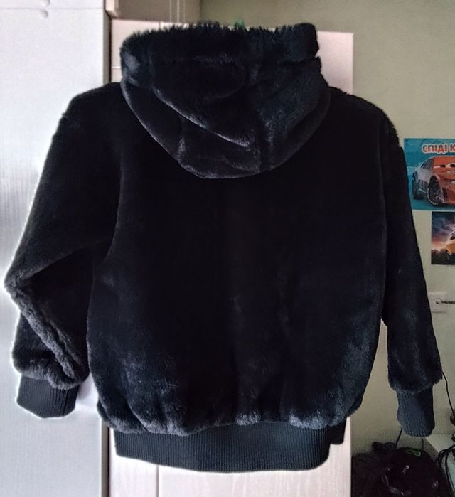 Хутряна куртка (бомпер) для дівчинки F&F p.122. Меховой бомпер