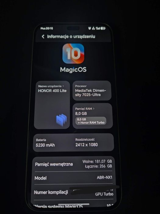 Telefon Honor 400lite