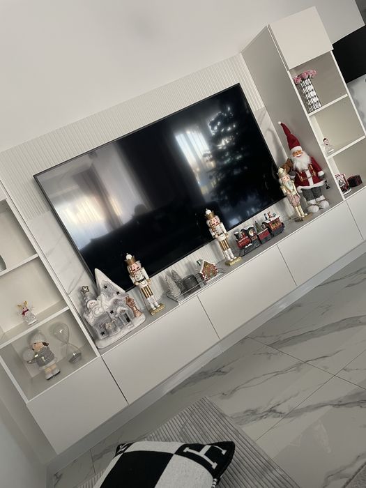 Meble do salonu zestaw mebli rtv sciana rtv ryflowana marmur