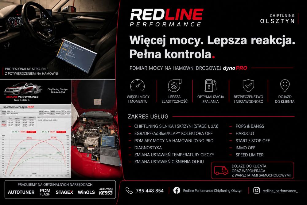 Chiptuning Olsztyn, EGR/DPF/ADBLUE dojazd do klienta