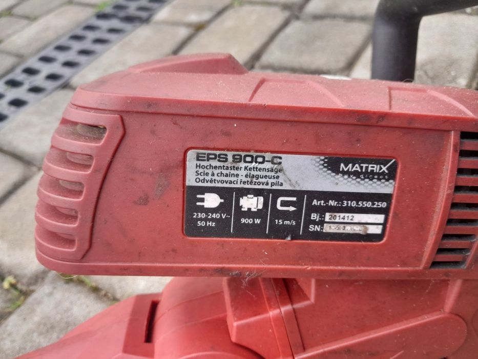 Pila elektryczna na wysiegniku