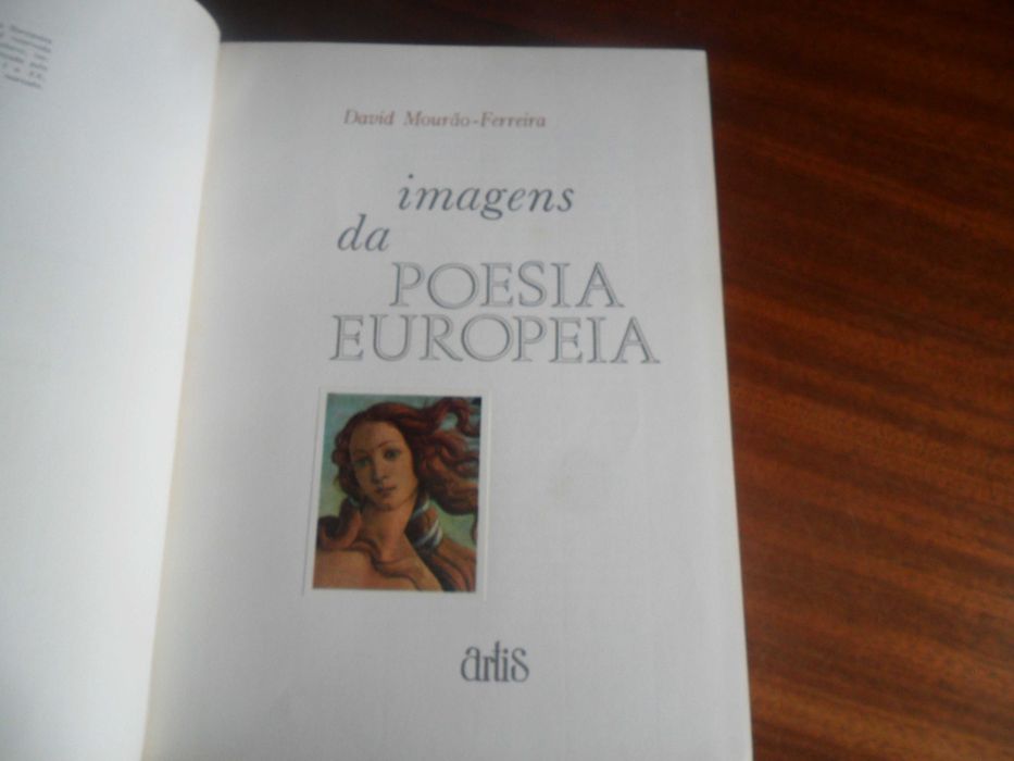 "IMAGENS DA POESIA EUROPEIA"  de David Mourão-Ferreira - 1ª Ed 1970/72
