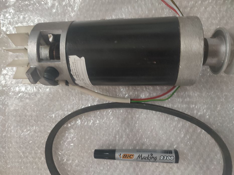 Motor elétrico DC, CNC, com polias