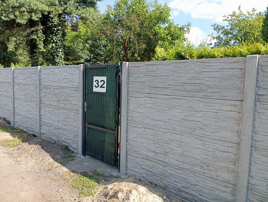 Ogrodzenie betonowe z montażem, szybko i solidnie