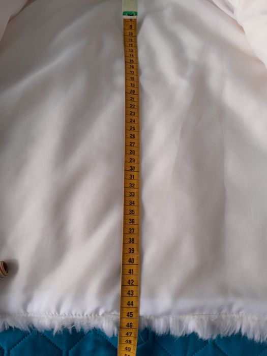 Ciepłe bolerko ślubne ekri r.38