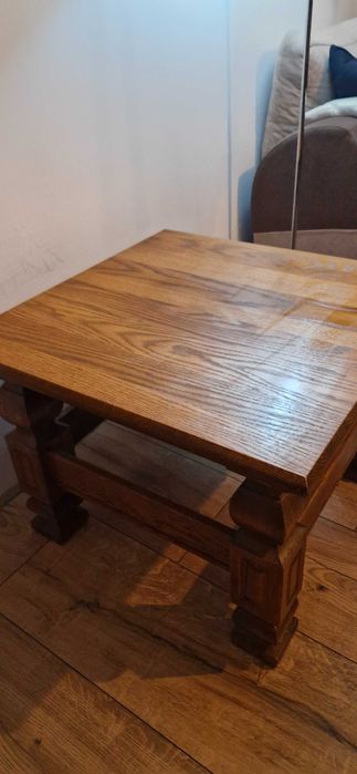 Stolik kawowy lite drewno