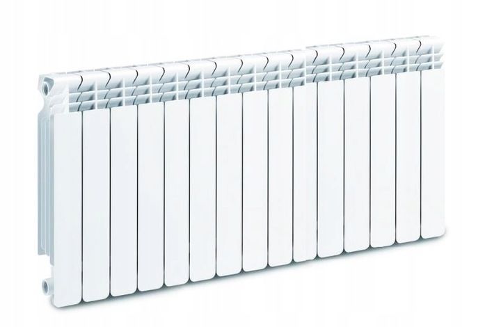 wulkan grzejnik aluminiowy h-500 boczny biały 15el. 578x1200