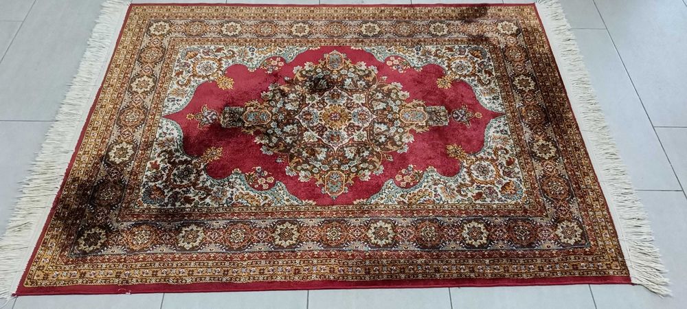 Elegancki dywan orientalny – styl perski | 146 x 96 cm | jedwabny
