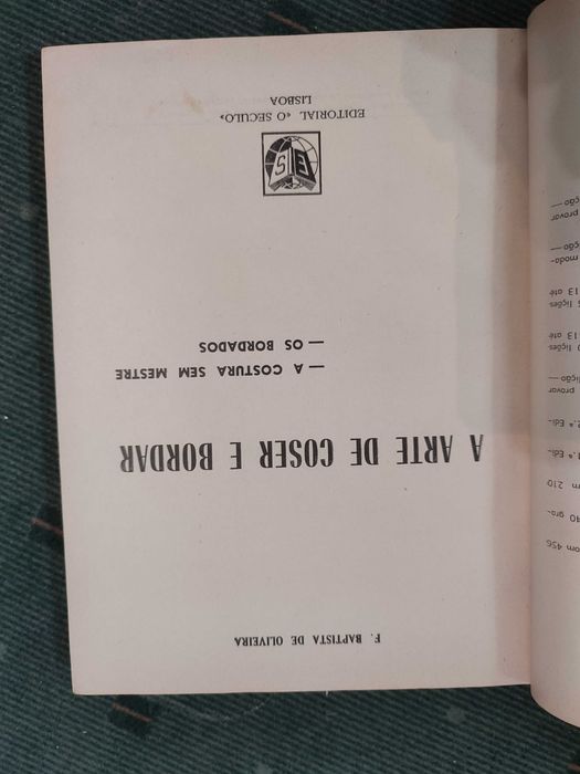 A Arte de Coser e Bordar - F. Baptista de Oliveira