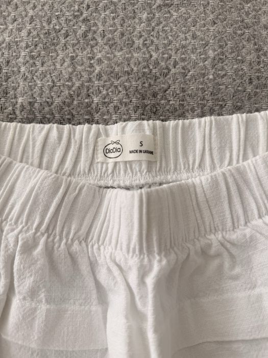 Лляна спідниця Diadia, біла, розмір xs-s