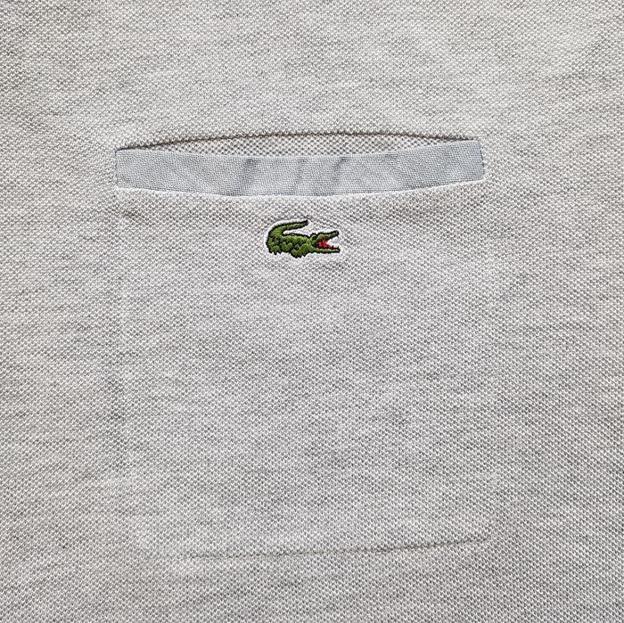 Lacoste поло футболка серая оригинал 5 - L