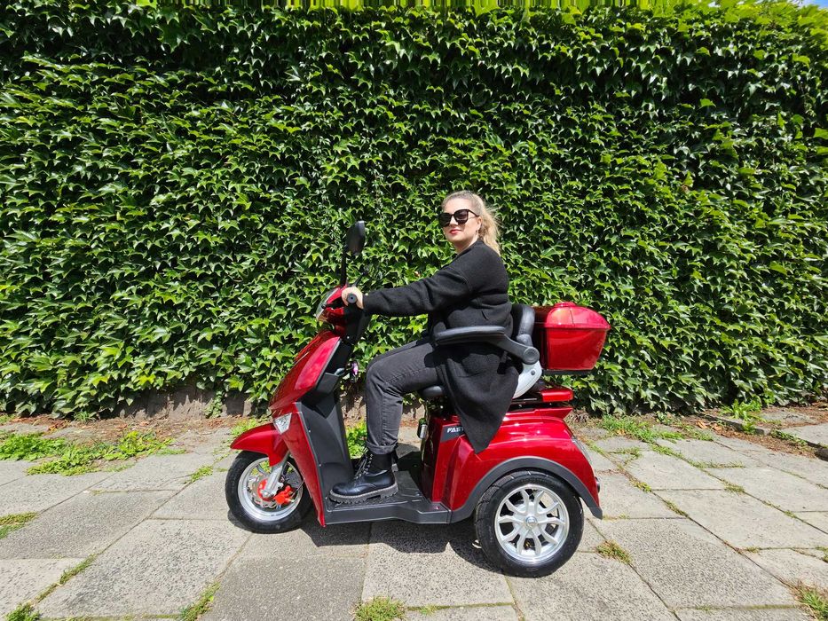 ELECTRORIDE: Skuter trójkołowy FASTI 3 uchwyt na kule + pokrowiec