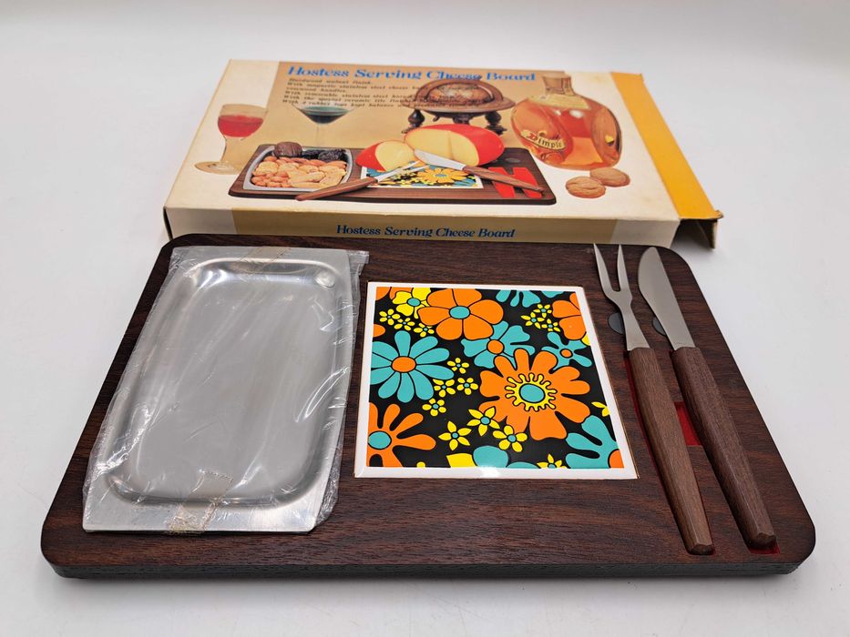 Deska do krojenia sera ceramiczna nóż widelec miska taca na przystawki