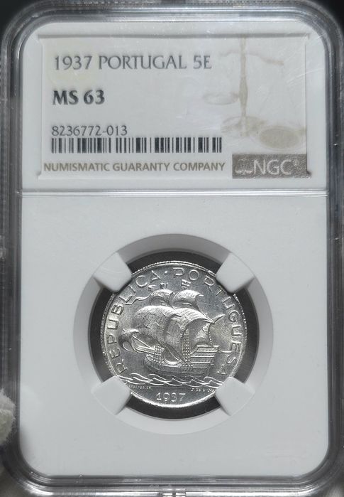 5$00 1937 escassa