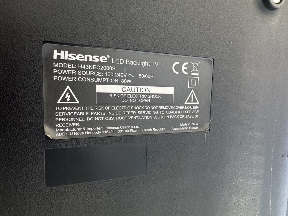 Телевізор Hisense 43