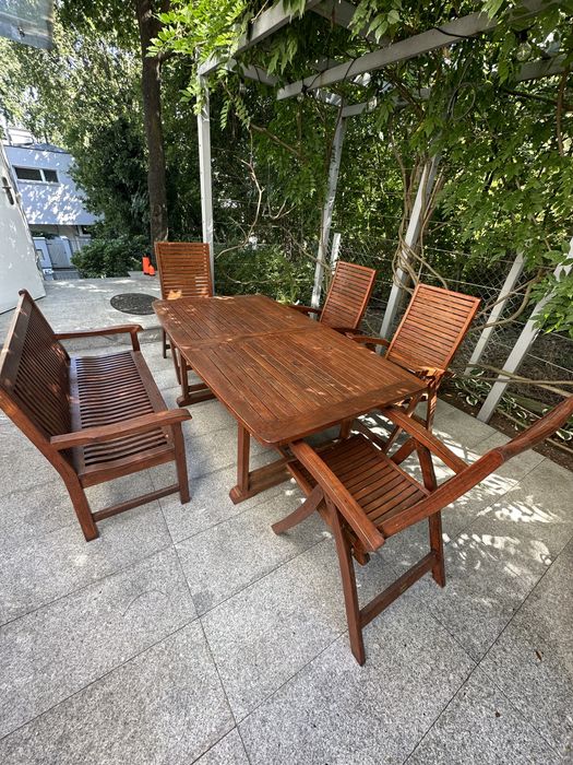 iGarden - Zestaw mebli ogrodowych teak