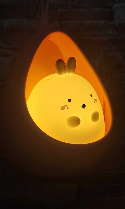 Дитячий настінний нічник з датчиком руху Зайченя