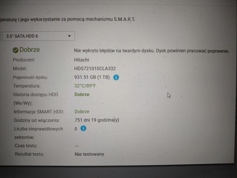 Hitachi 1TB hdd dysk