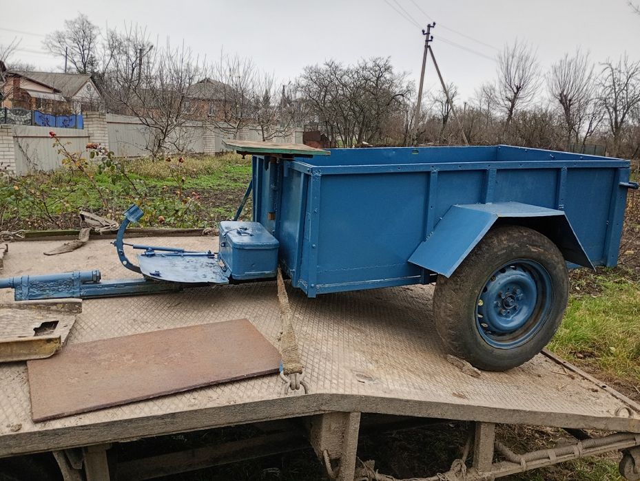 Прицеп, причіп для мототрактора