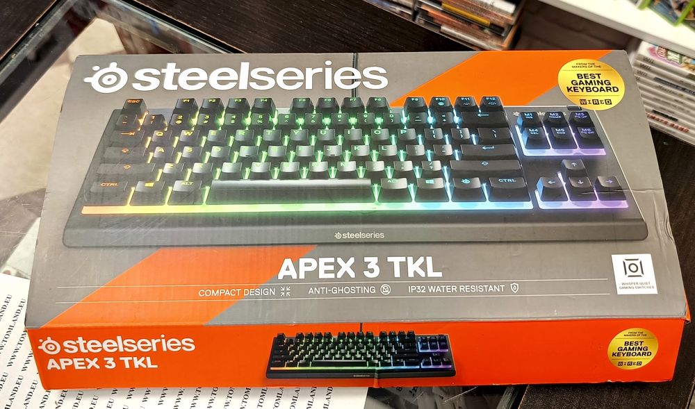 Cicha Klawiatura gamingowa do gier SteelSeries Apex 3 TKL Wrocław