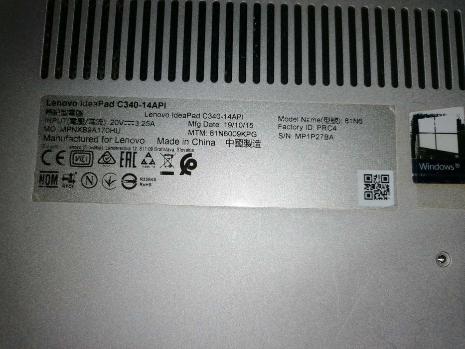 Peças para Lenovo ideapad C340-14API