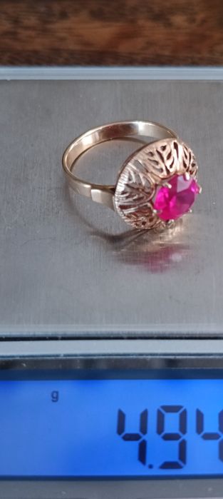 Złoty pierścionek r.19 warmet