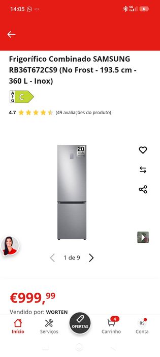 Frigorífico Samsung Combinado