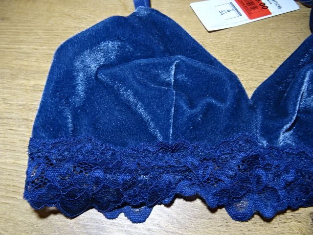 Marks & Spencer biustonosz welurowy nowy XS