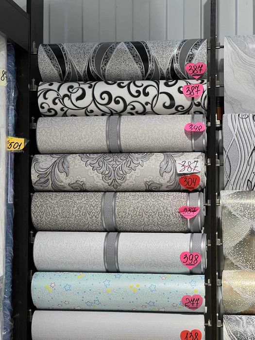 Шпалери вінілові на паперовій основі, внутрішній декор