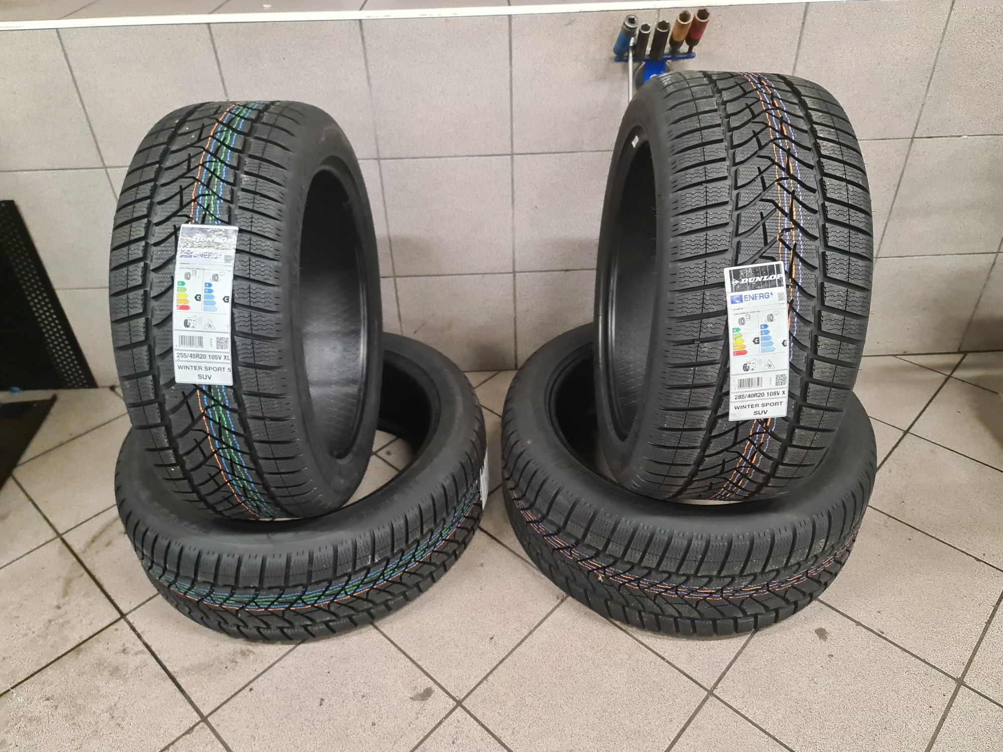 Komplet opon zimowych Mercedes GLC 255/45R20 + 285/40R20 Paprotnia • OLX.pl