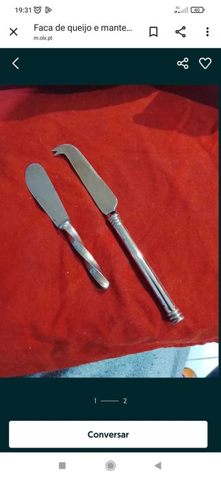 Faca de manteiga e queijo