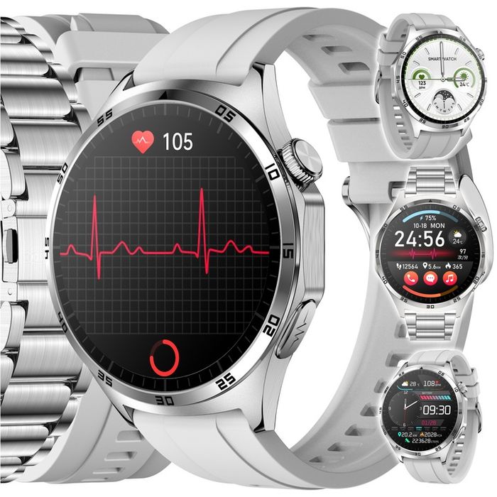 Smartwatch Zegarek Męski Z Ekg Pomiar Cukru Puls Ciśnienie Rozmowy Men