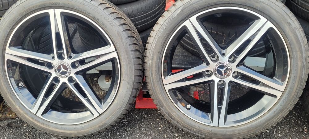 Oryginalne felgi 18 Mercedes nowe opony zima 225 45 polecam