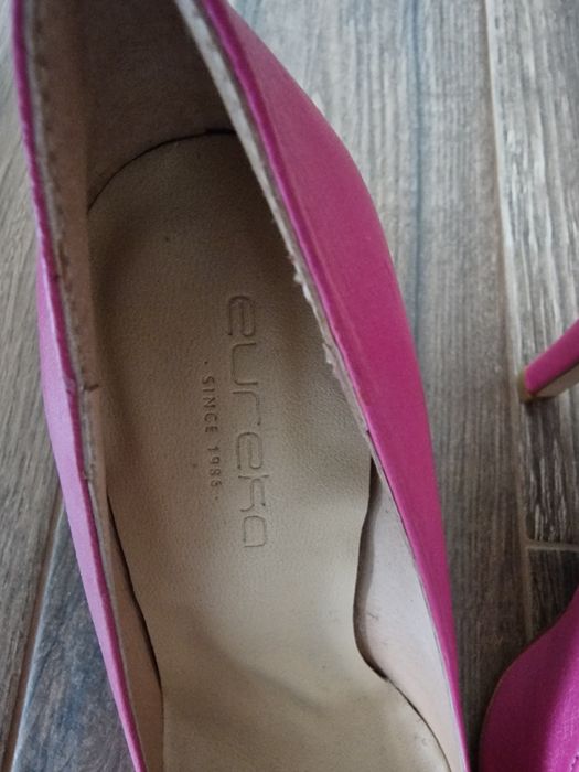 SAPATOS em pele TAM.38 Fucsia