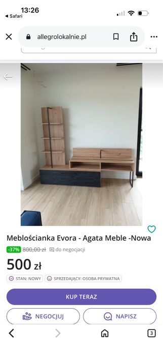 Meblościanka Evora