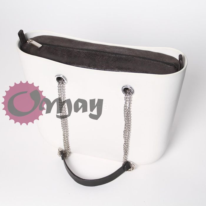 Dopasowany Czarny Organizer do OBAG MINI nakrapiany 2 kieszenie OMAY