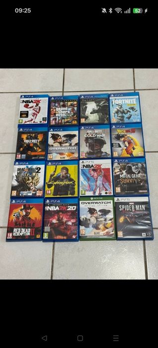 Jogos PlayStation 4,5 e comandos