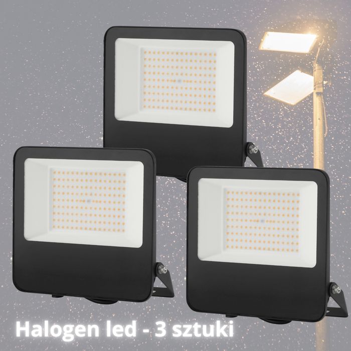 Halogen LED 12000 lm 100W / 3 szt