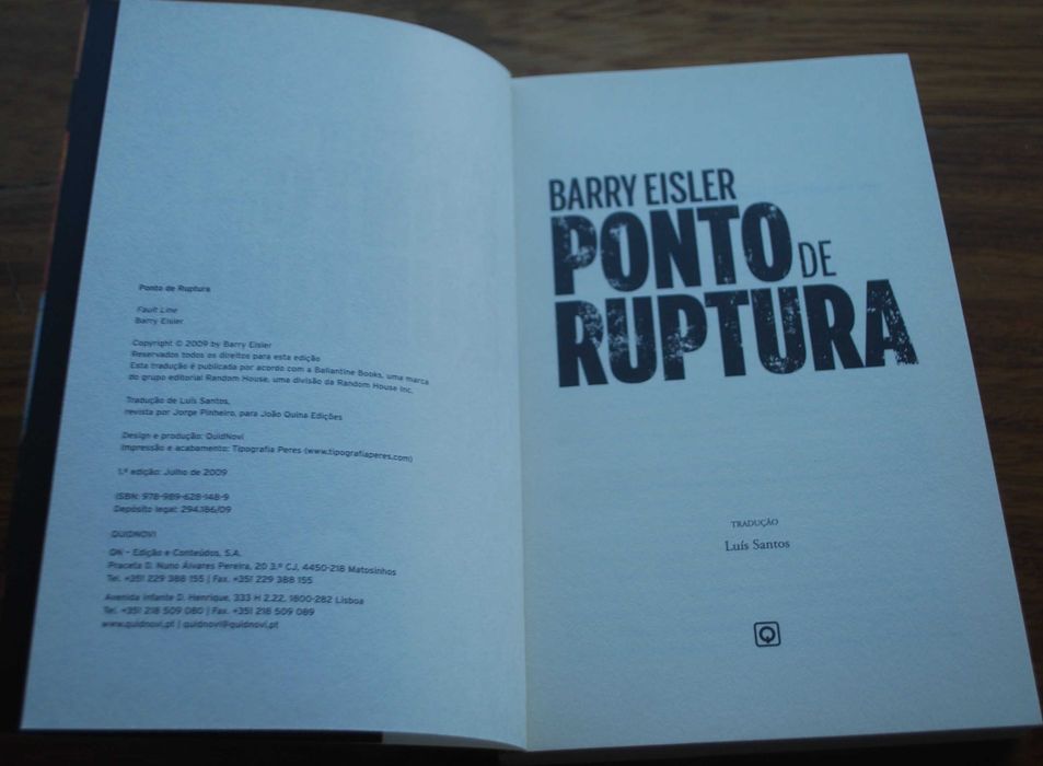Ponto de Ruptura de Barry Eisler