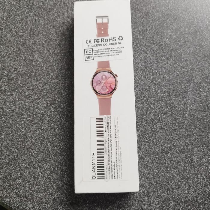 Smartwatch,różowy,nowy,nfc