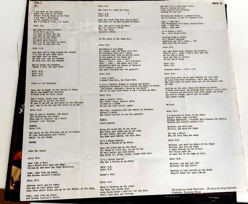 Vinil Mercyful Fate - Melissa SB18011 1984