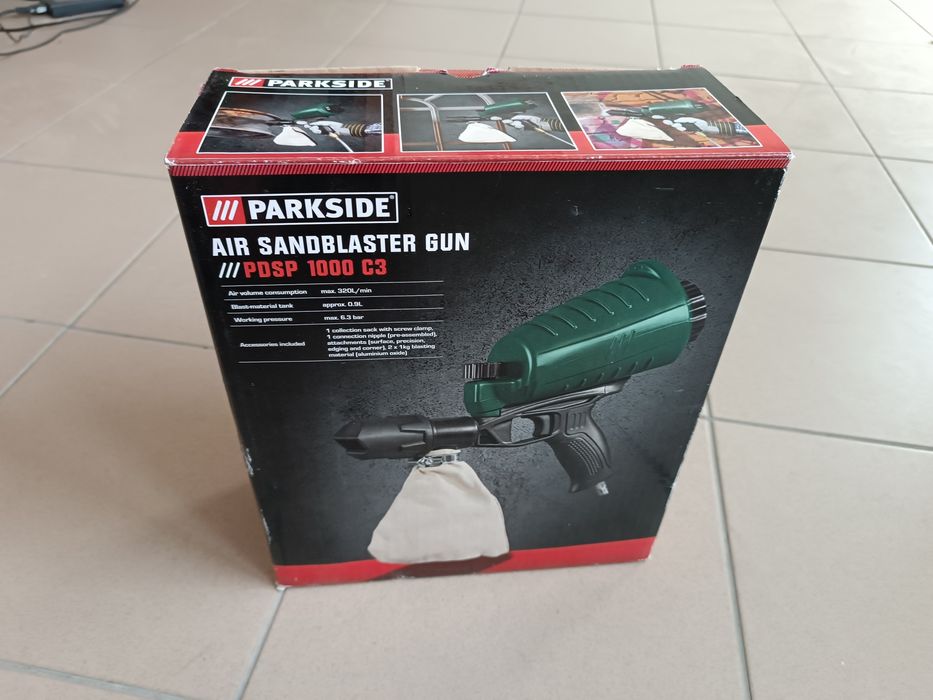 Pistolet do piaskowania pneumatyczny PDSP 1000 E3 PARKSIDE