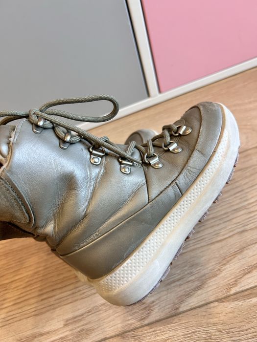 Сапоги ботинки 27 р  29 р Ecco черевики чоботи кожаные нубук зимние