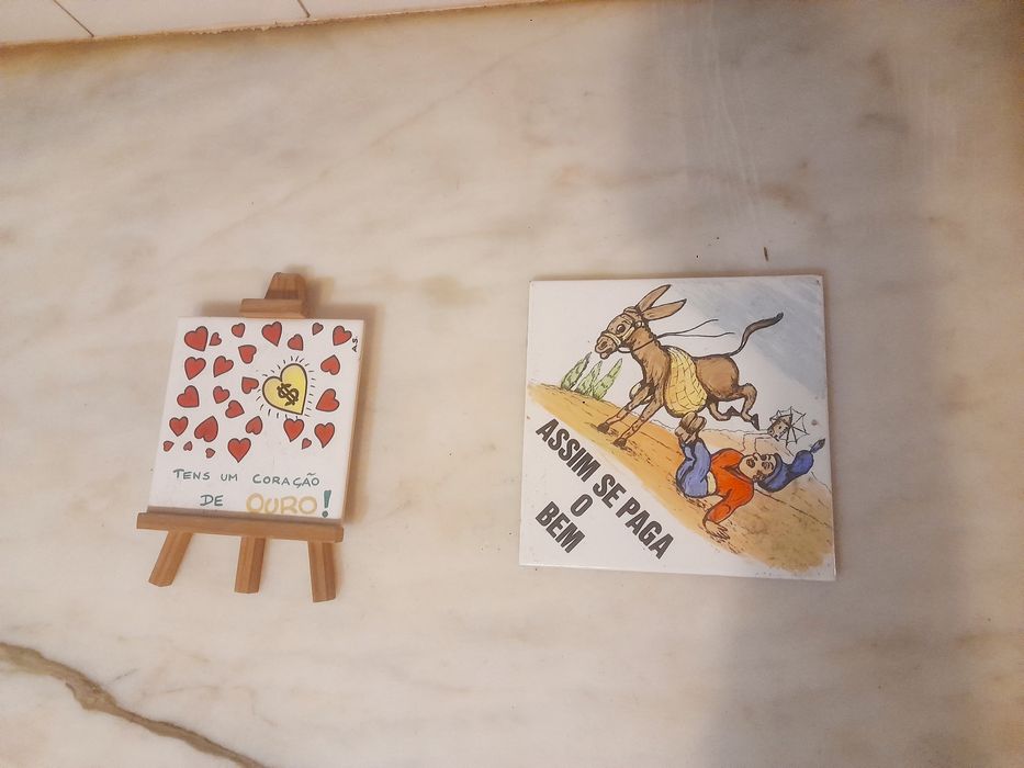 Conjunto de 2 Azulejos Decorativos
