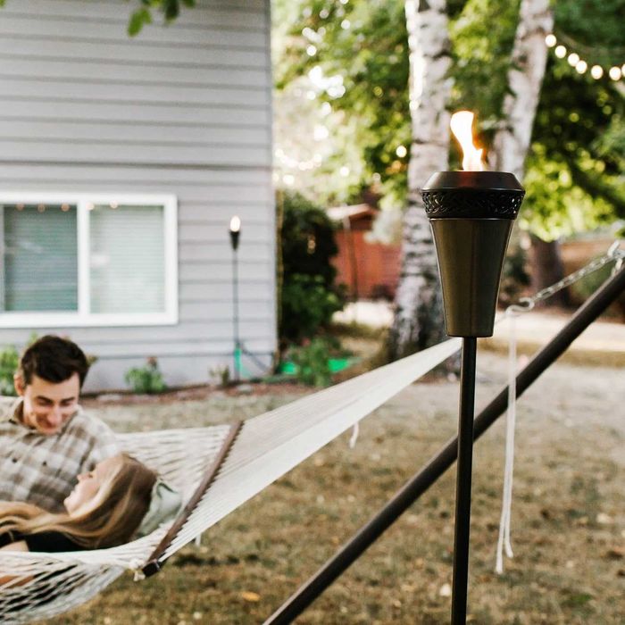 ліхтарик обігрівлоч факел металевий вуличний Island King 65 із гнітом